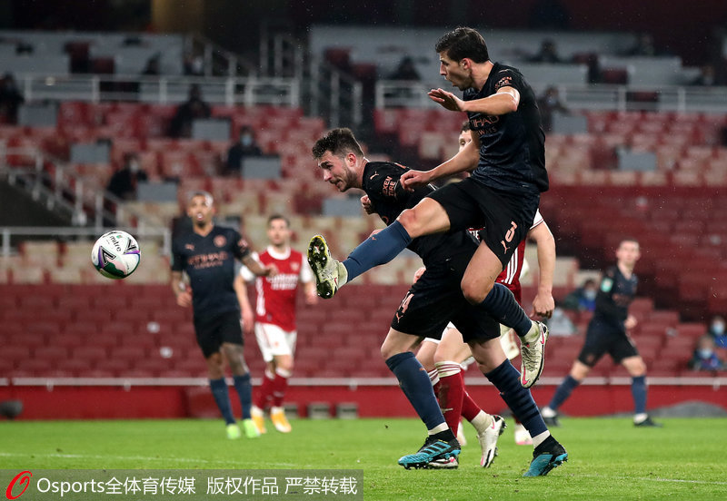  福登任意球双响击溃阿森纳防线  